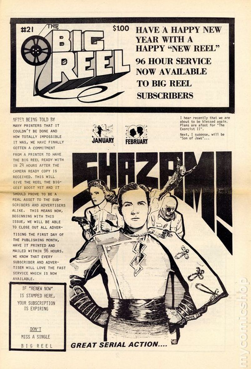 BIG REEL magazine side cover Issue 21   1975