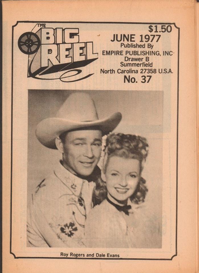 BIG REEL magazine side cover Issue 37  June 1977