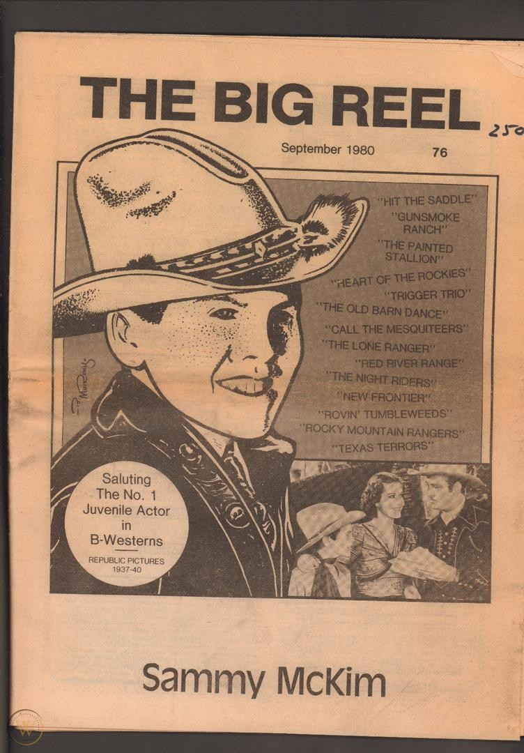 BIG REEL magazine side cover Issue 76  September 1980