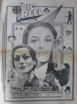 BIG REEL magazine side cover Issue 78  November 1980