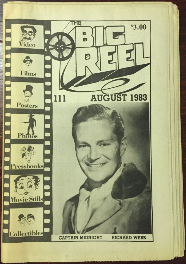 BIG REEL magazine side cover Issue 111 August 1983