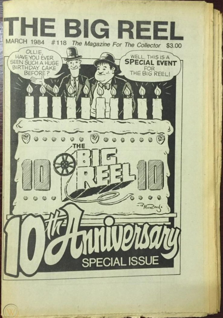 BIG REEL magazine side cover Issue 118  March 1984