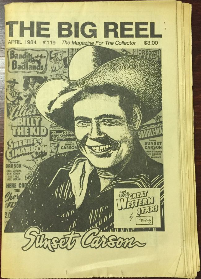 BIG REEL magazine side cover Issue 119 April 1984