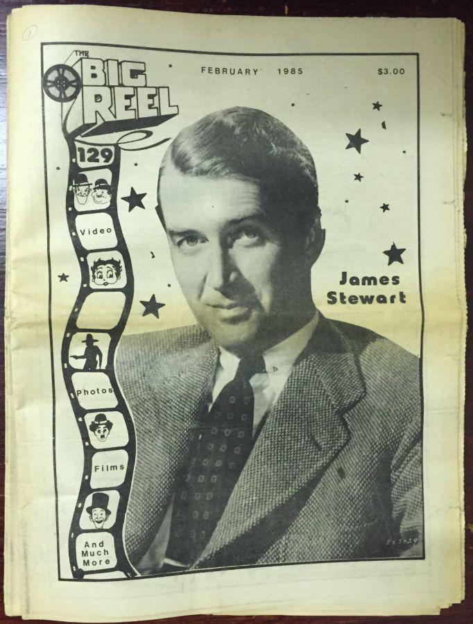 BIG REEL magazine side cover Issue 129 February 1985