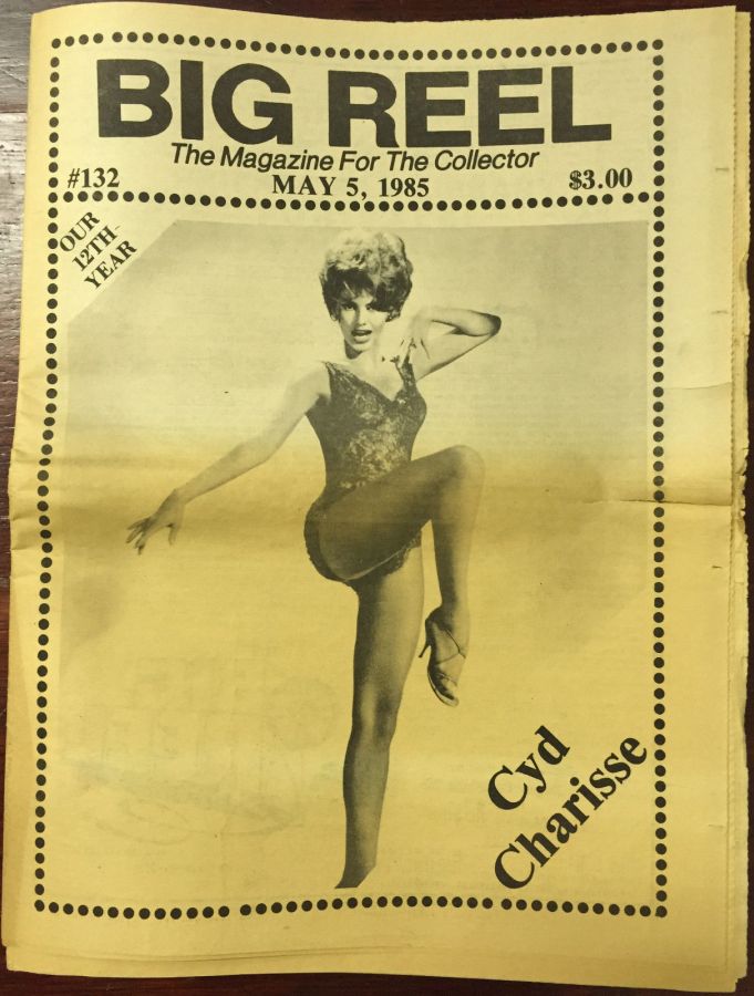 BIG REEL magazine side cover Issue 132 May 1985