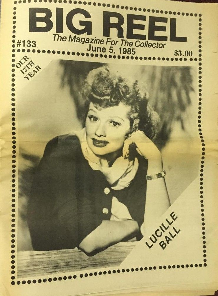 BIG REEL magazine side cover Issue 133  June 1985