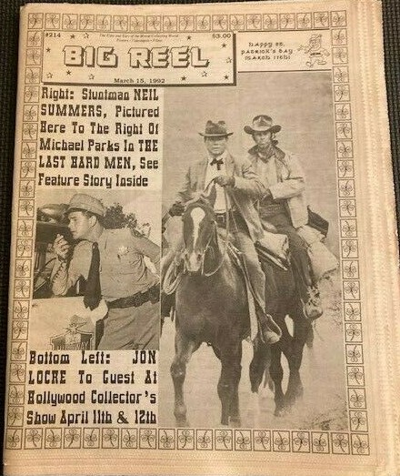 BIG REEL magazine side cover Issue 214  March 1992