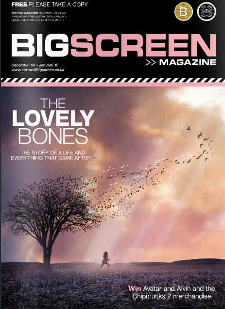 BIG SCREEN (UK) magazine side cover December 2009