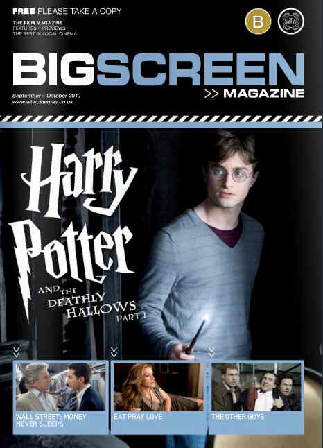 BIG SCREEN (UK) magazine side cover September/October 2010