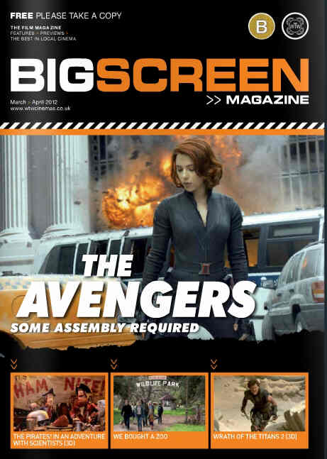 BIG SCREEN (UK) magazine side cover March/April 2012