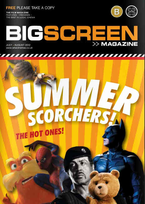 BIG SCREEN (UK) magazine side cover July/August 2012