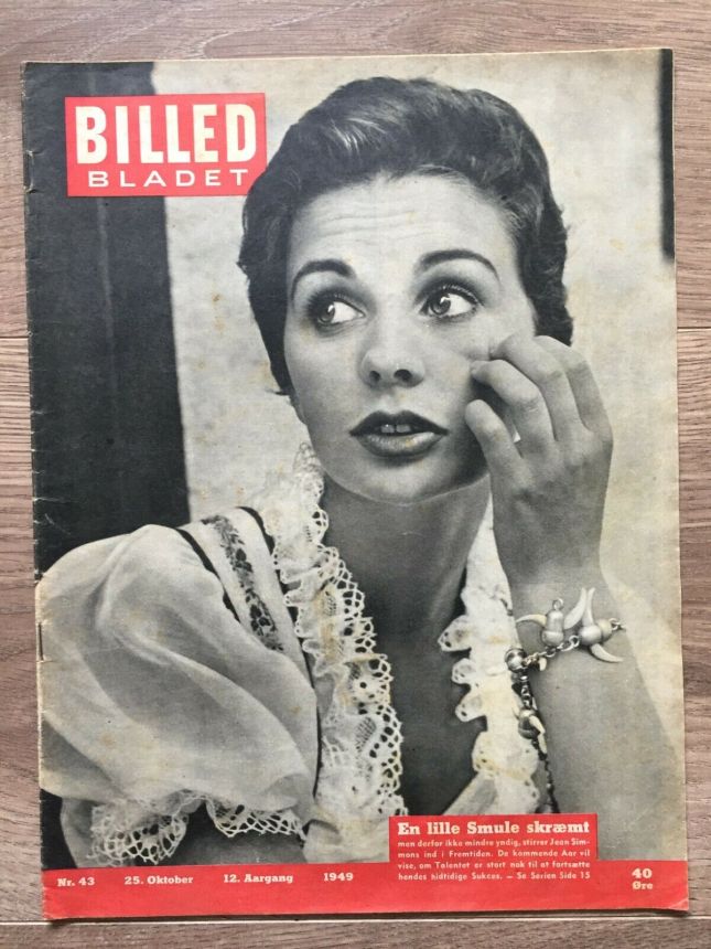 BILLED BLADET magazine side cover Issue 43 25 October 1949