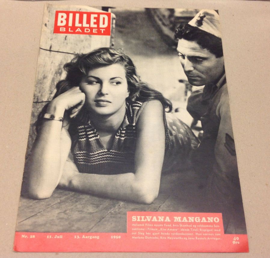 BILLED BLADET magazine side cover Issue 28 11 July 1950