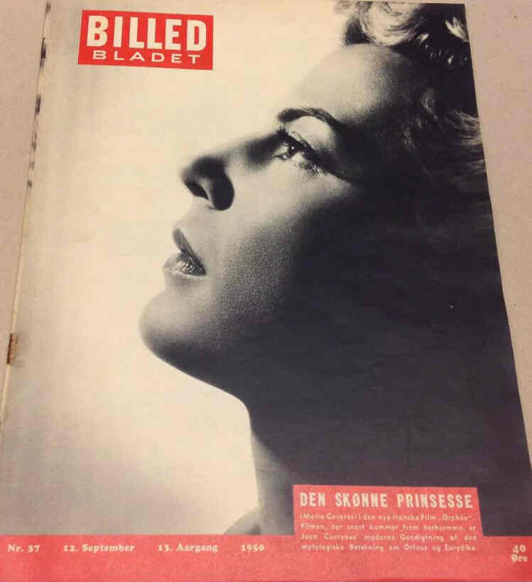 BILLED BLADET magazine side cover Issue 37 12 September 1950