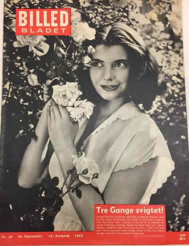 BILLED BLADET magazine side cover Issue 40 30 September 1952