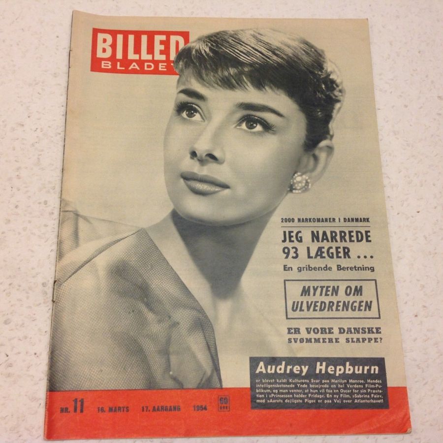 BILLED BLADET magazine side cover Issue 11 16 March 1954