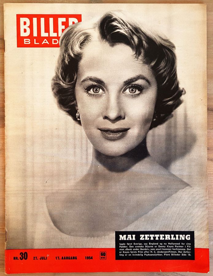 BILLED BLADET magazine side cover Issue 30 27 July 1954