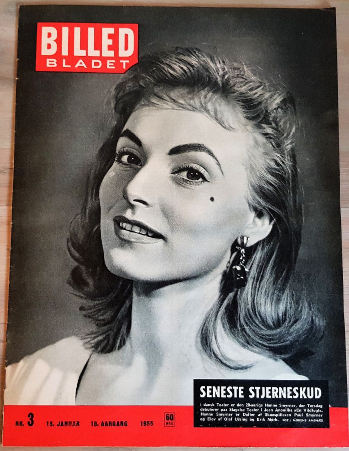 BILLED BLADET magazine side cover Issue 3 18 January 1955
