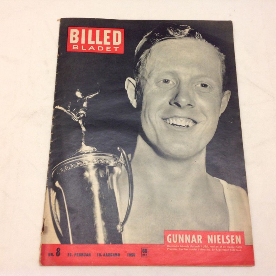 BILLED BLADET magazine side cover Issue 8 22 February 1955