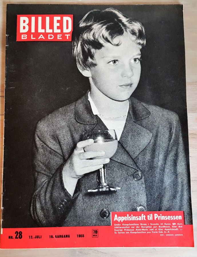 BILLED BLADET magazine side cover Issue 28 12 July 1955
