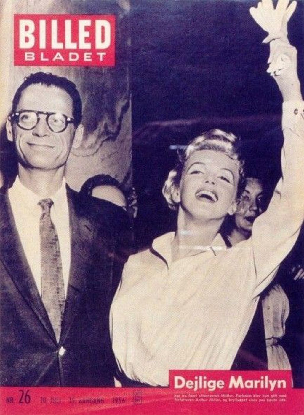 BILLED BLADET magazine side cover Issue 26 10 July 1956