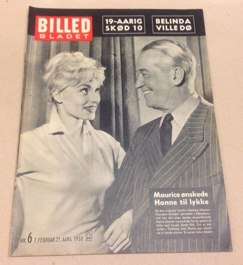 BILLED BLADET magazine side cover Issue 6 7 February 1958