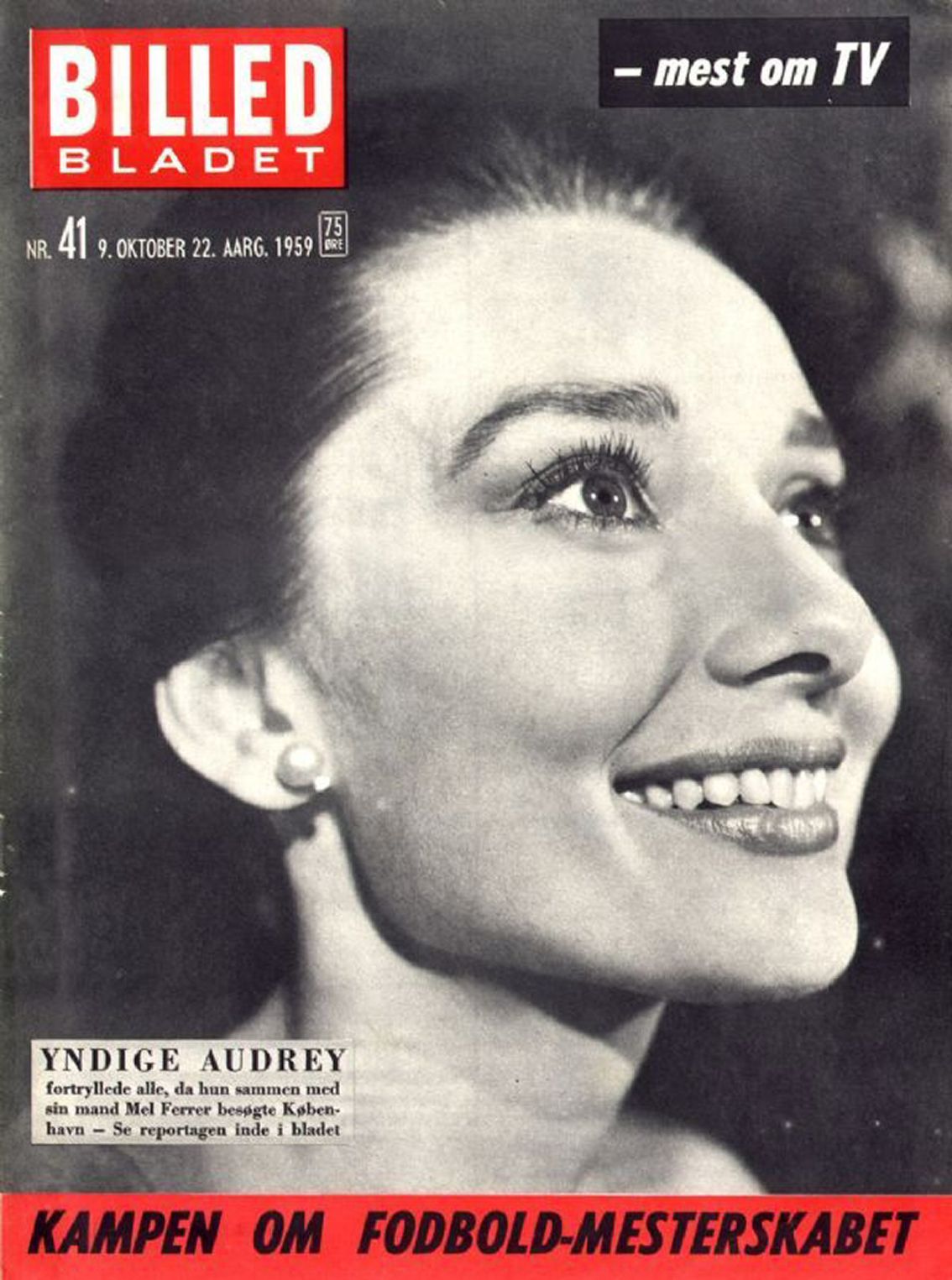 BILLED BLADET magazine side cover Issue 41 9 October 1959