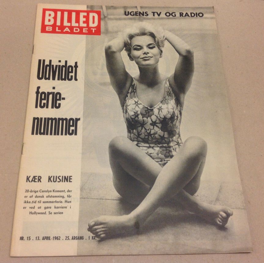BILLED BLADET magazine side cover Issue 15 13 April 1962