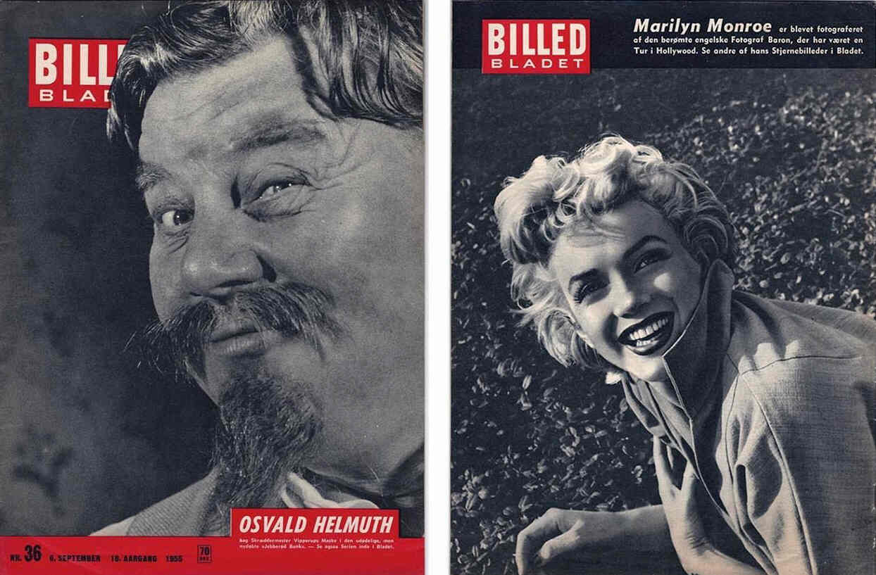 BILLED BLADET magazine side cover Issue 36 6 September 1955