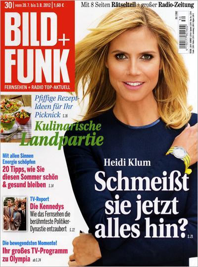 BILD UND FUNK magazine side cover 28 July 2012