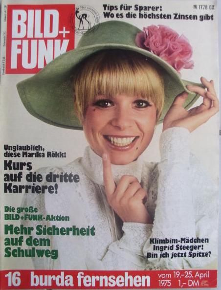 BILD UND FUNK magazine side cover Issue 16  1975