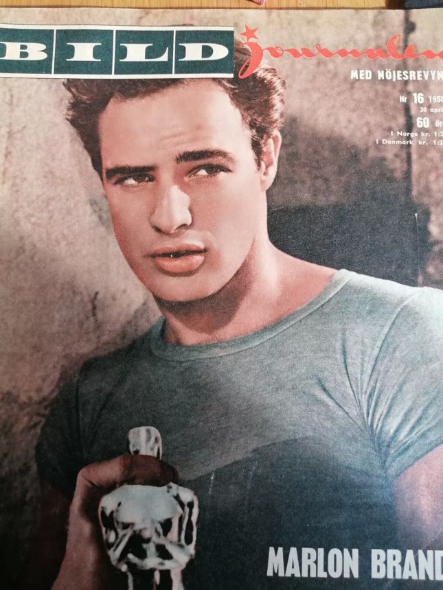 BILDJOURNALEN magazine side cover Issue 16   1955
