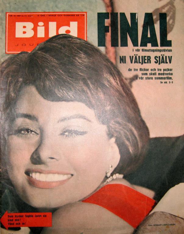 BILDJOURNALEN magazine side cover Issue 10 6 March 1959