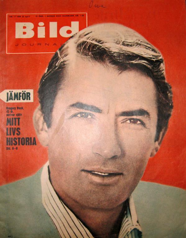 BILDJOURNALEN magazine side cover Issue 17  1959