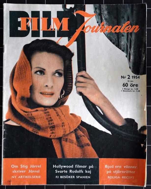 BILDJOURNALEN magazine side cover Issue 2  1954