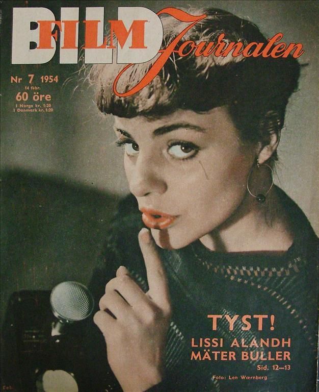 BILDJOURNALEN magazine side cover Issue 7  1954