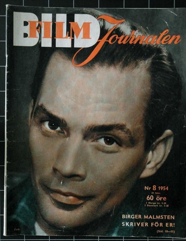 BILDJOURNALEN magazine side cover Issue 8  1954
