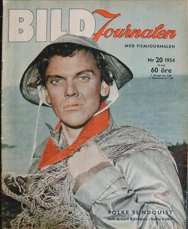 BILDJOURNALEN magazine side cover Issue 20  1954
