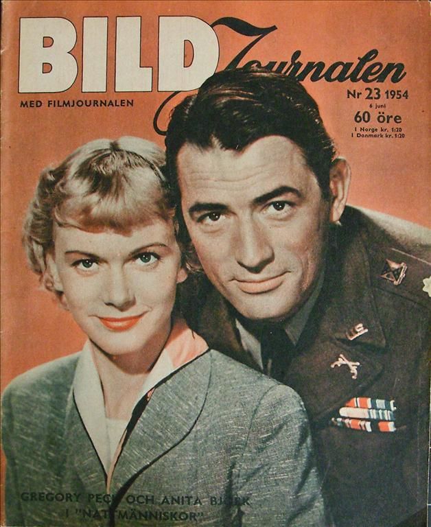 BILDJOURNALEN magazine side cover Issue 23  1954