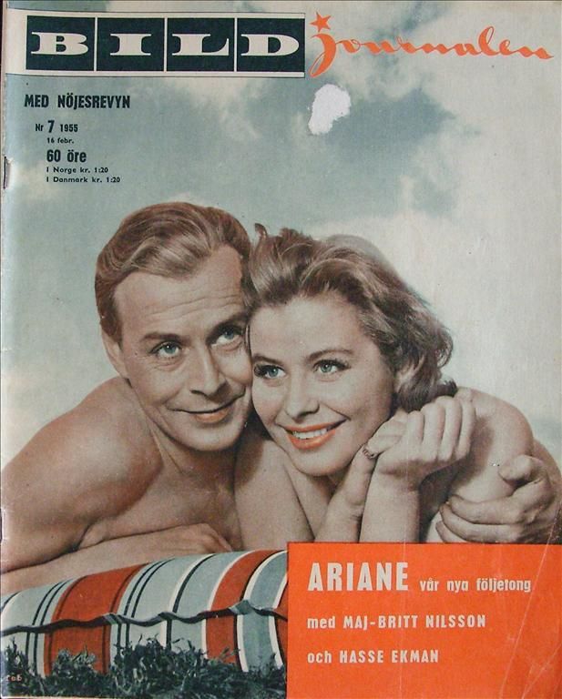BILDJOURNALEN magazine side cover Issue 7  1955