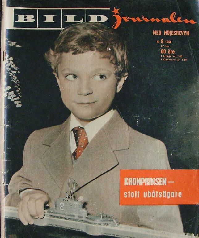 BILDJOURNALEN magazine side cover Issue 8  1955