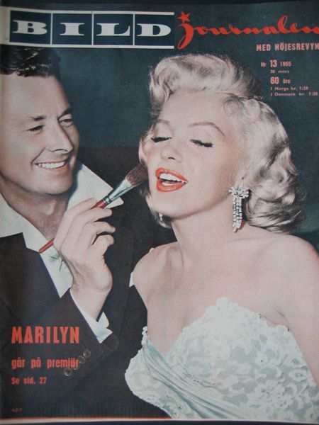 BILDJOURNALEN magazine side cover Issue 13  1955