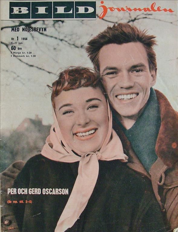 BILDJOURNALEN magazine side cover Issue 1  1956
