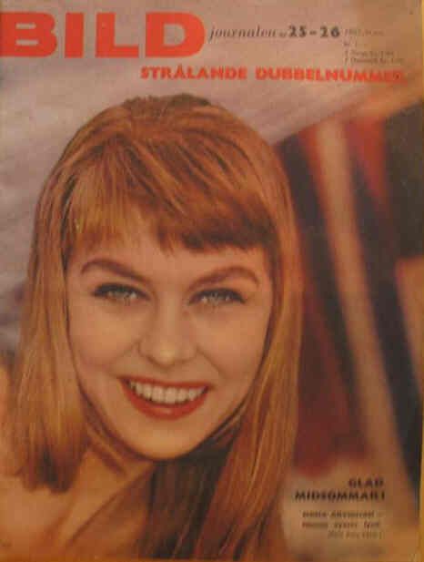 BILDJOURNALEN magazine side cover Issue 25/26  1957