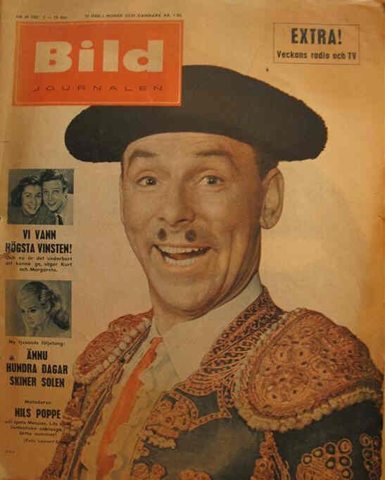 BILDJOURNALEN magazine side cover Issue 49  1957