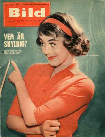 BILDJOURNALEN magazine side cover Issue 7  1959