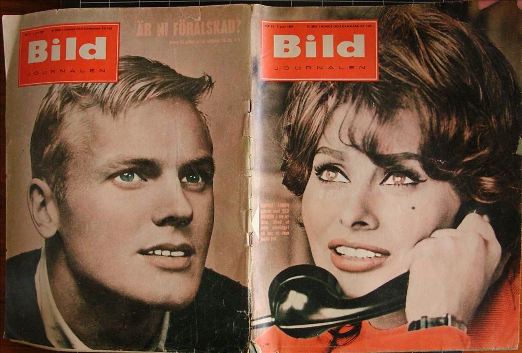 BILDJOURNALEN magazine side cover Issue 22  1959