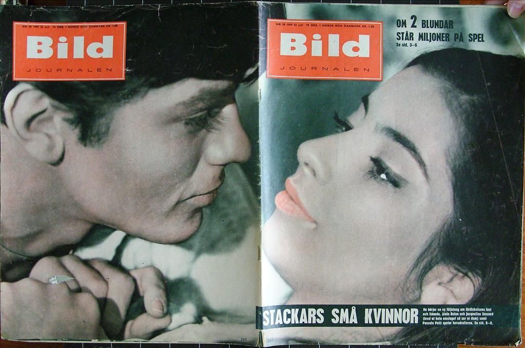 BILDJOURNALEN magazine side cover Issue 30  1959