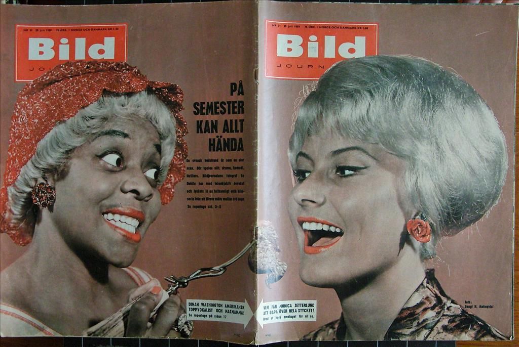 BILDJOURNALEN magazine side cover Issue 31  1959