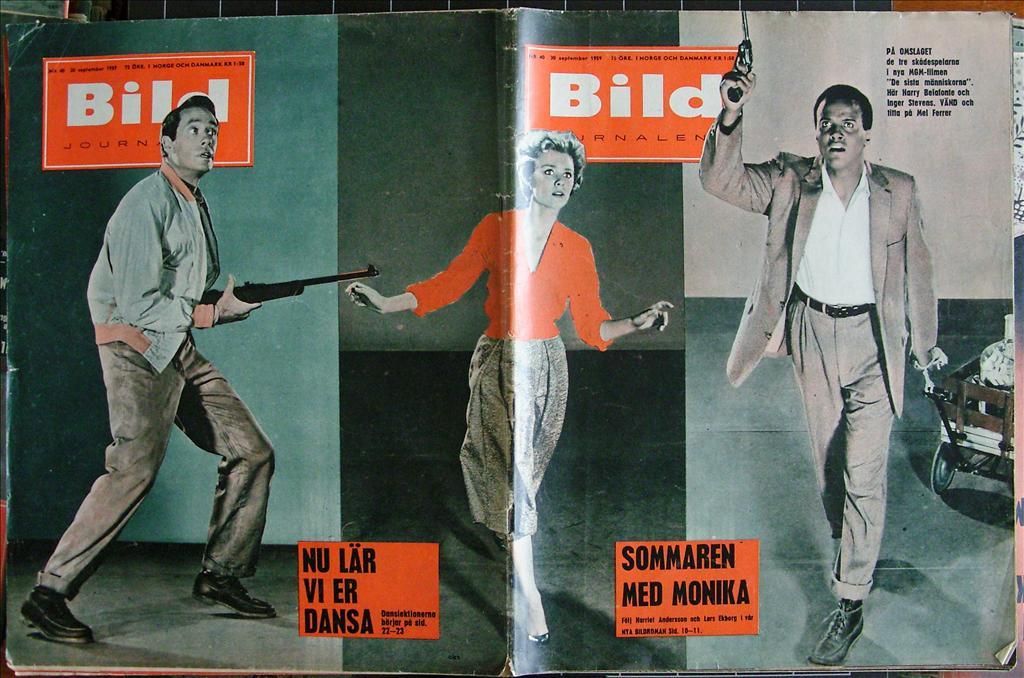 BILDJOURNALEN magazine side cover Issue 40  1959